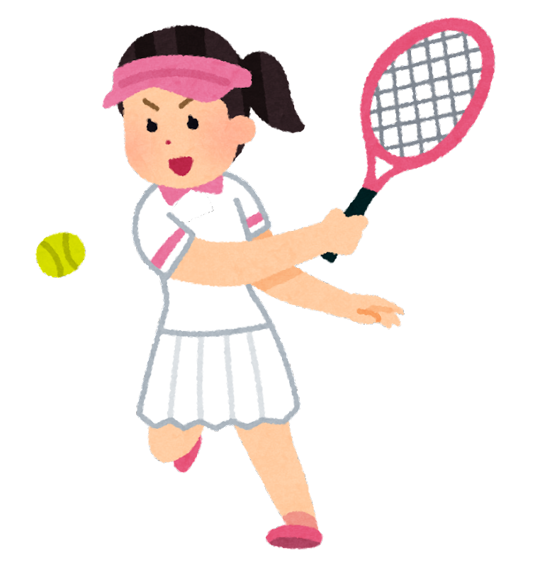 テニス イラスト 簡単詳細 6位