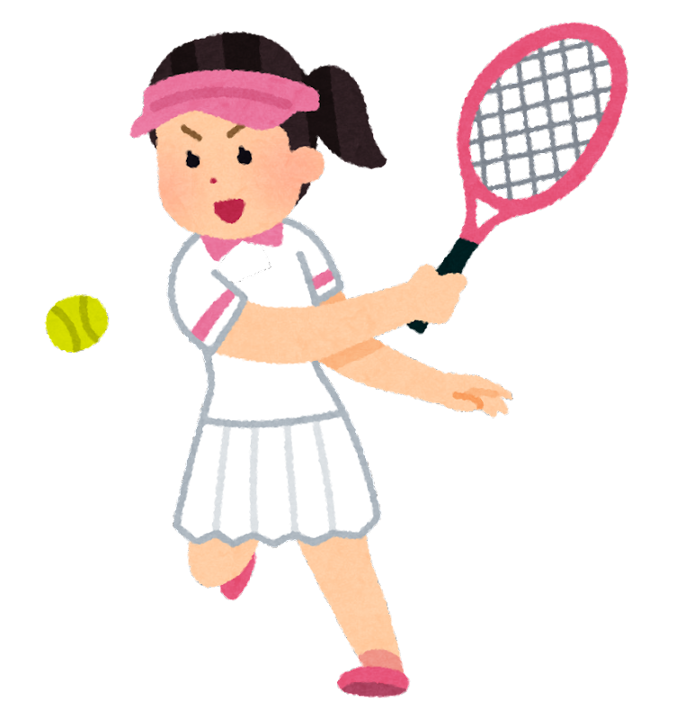 テニス 女子 イラスト - KibrisPDR