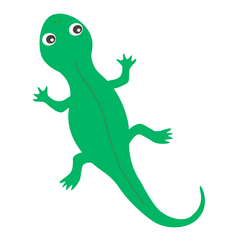 トカゲ イラスト かわいい詳細 2位