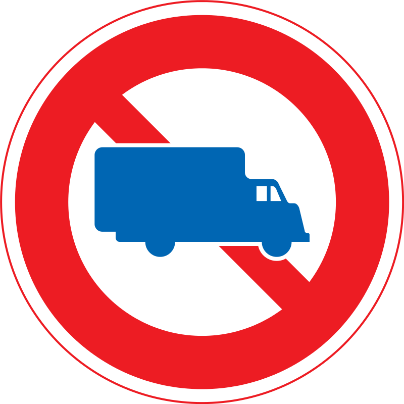 トラック 禁止 標識 - KibrisPDR