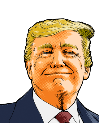 トランプ 大統領 イラスト詳細 2位