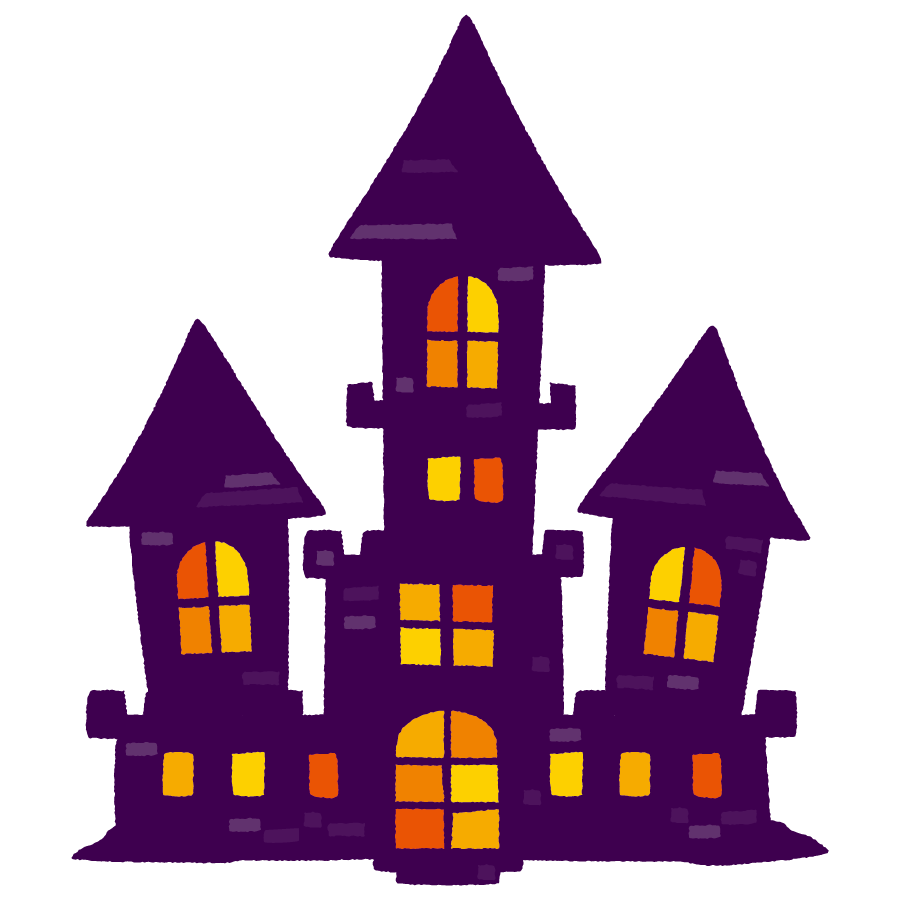 ハロウィン お 城 イラスト詳細 2位