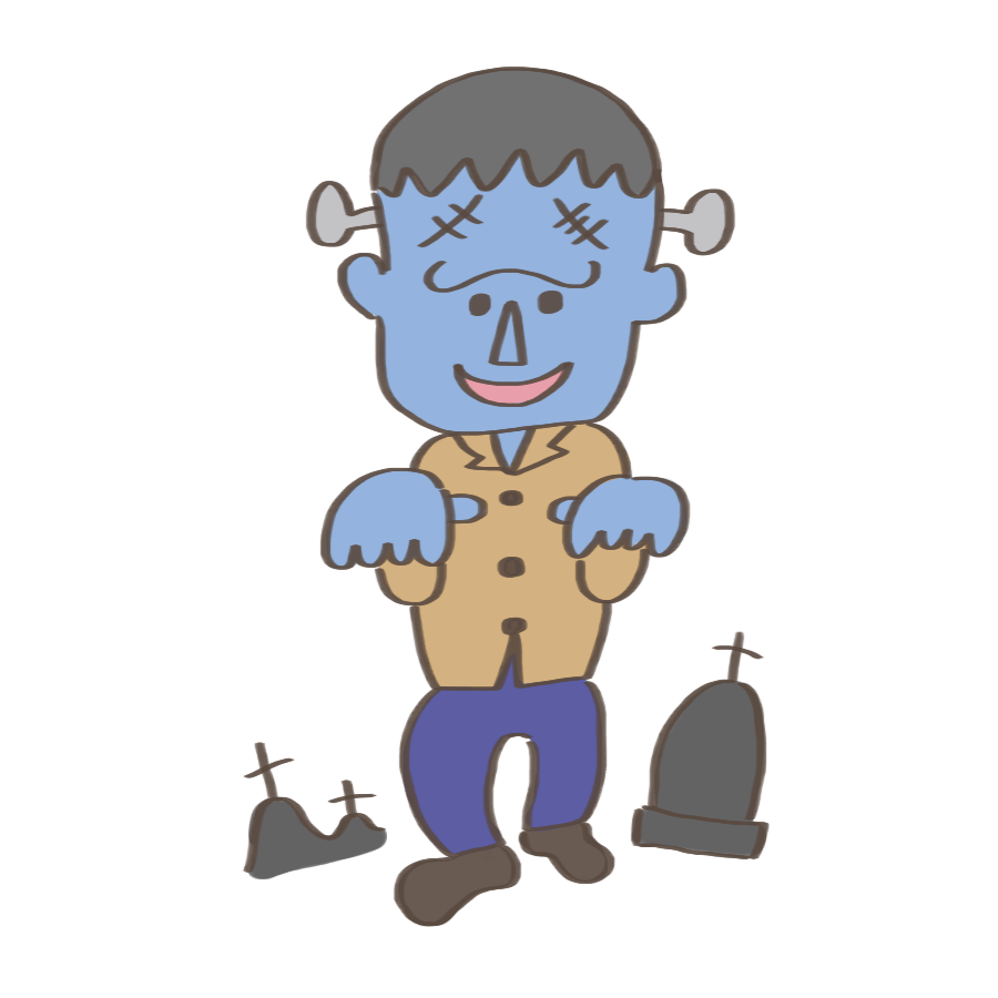ハロウィン イラスト フランケン詳細 10位