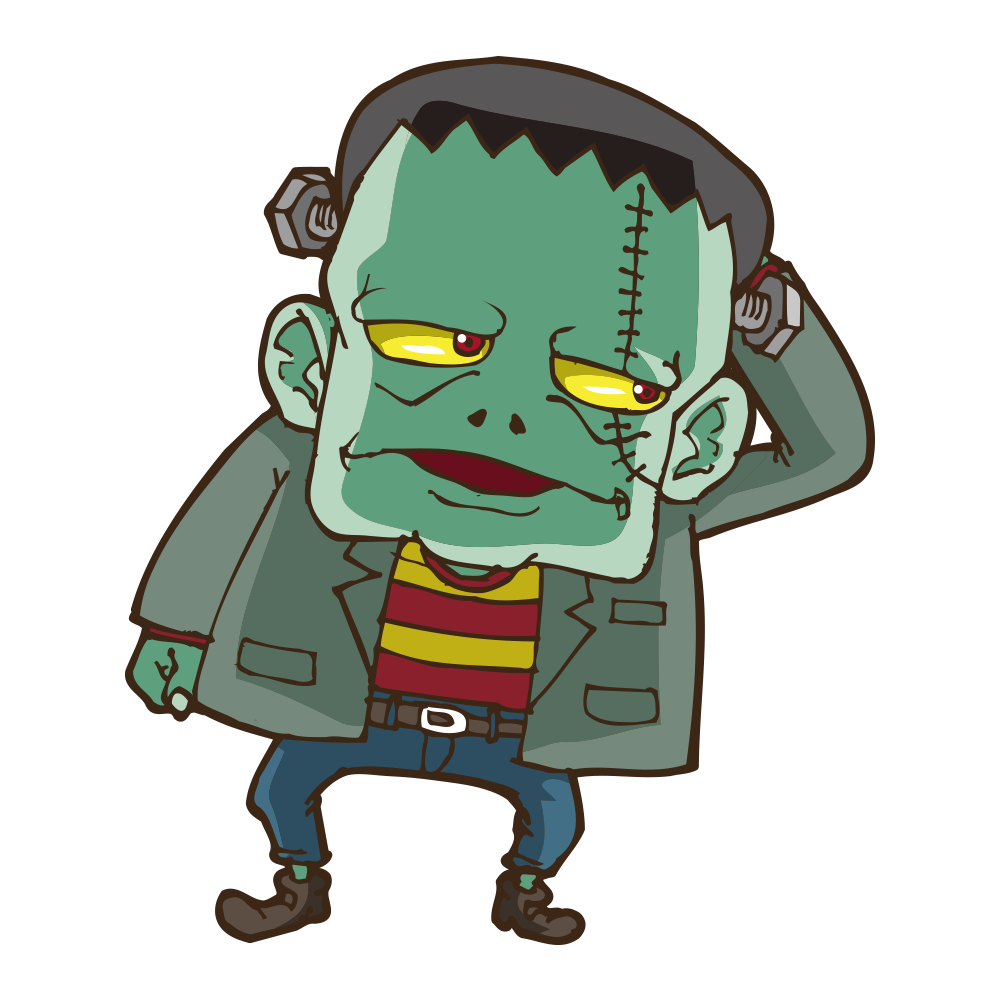 ハロウィン イラスト フランケン詳細 3位