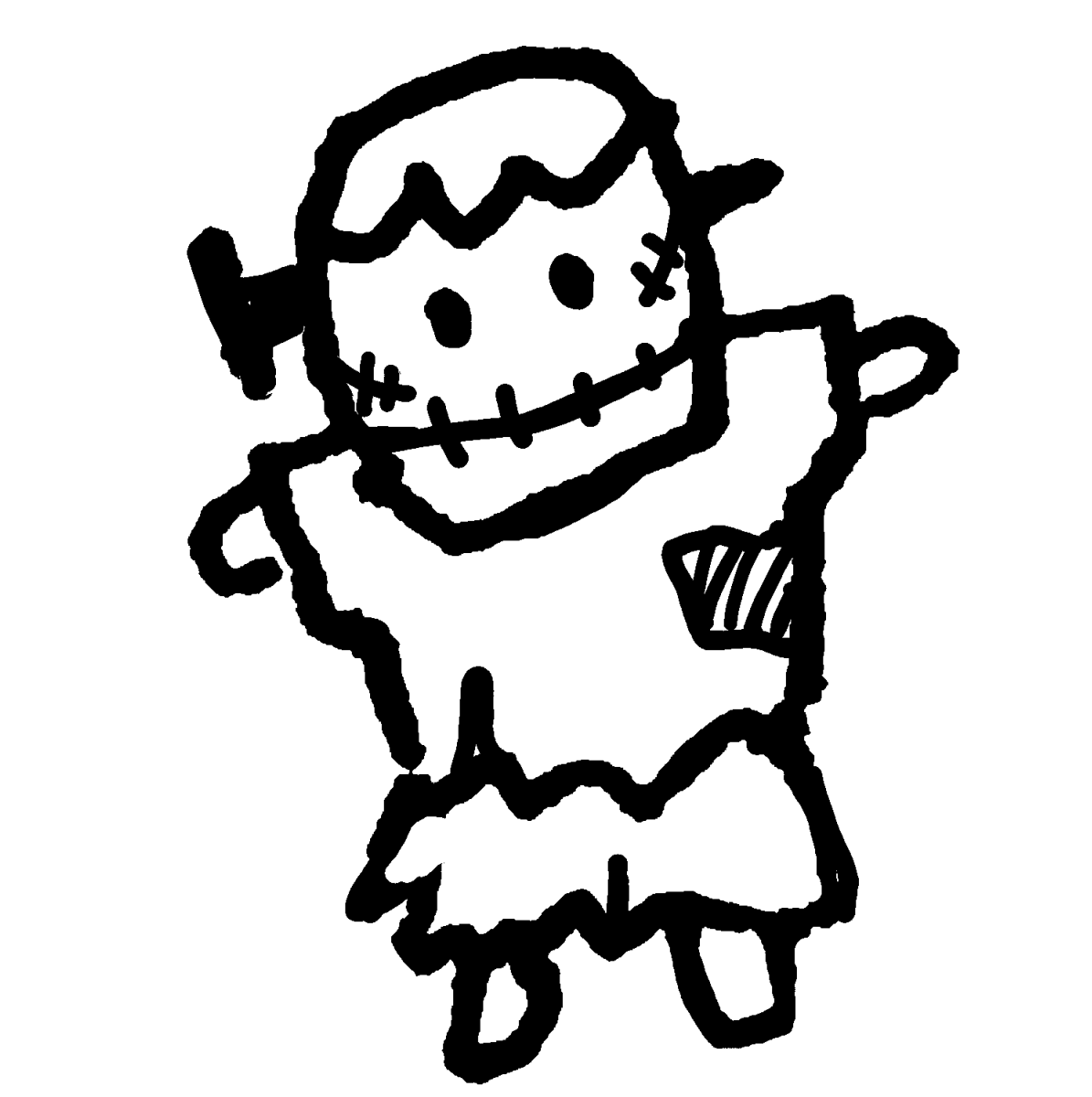 ハロウィン イラスト フランケン詳細 6位