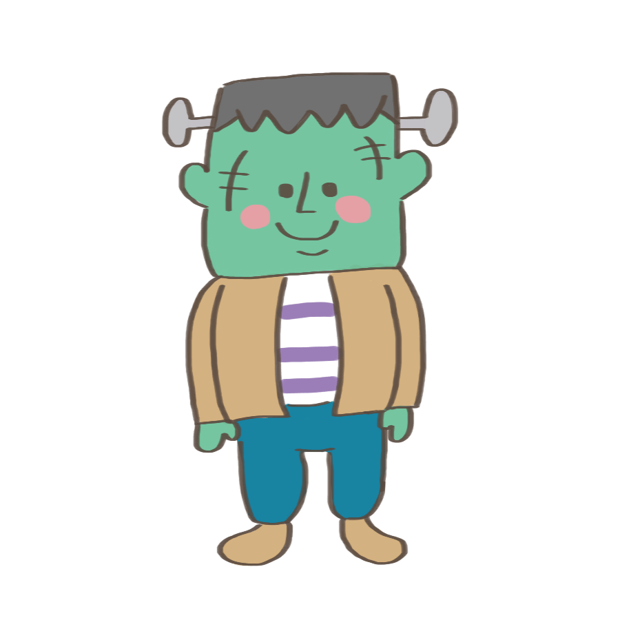 ハロウィン イラスト フランケン詳細 9位