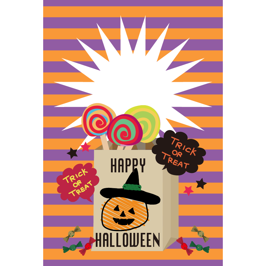 ハロウィン カード 手書き詳細 3位