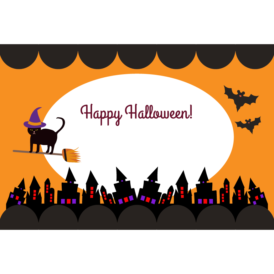 ハロウィン カード 手書き詳細 5位