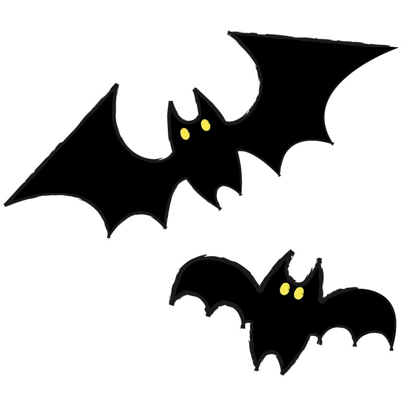 ハロウィン コウモリ イラスト詳細 5位