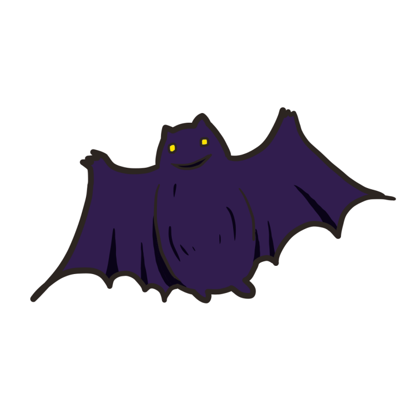 ハロウィン コウモリ イラスト詳細 6位