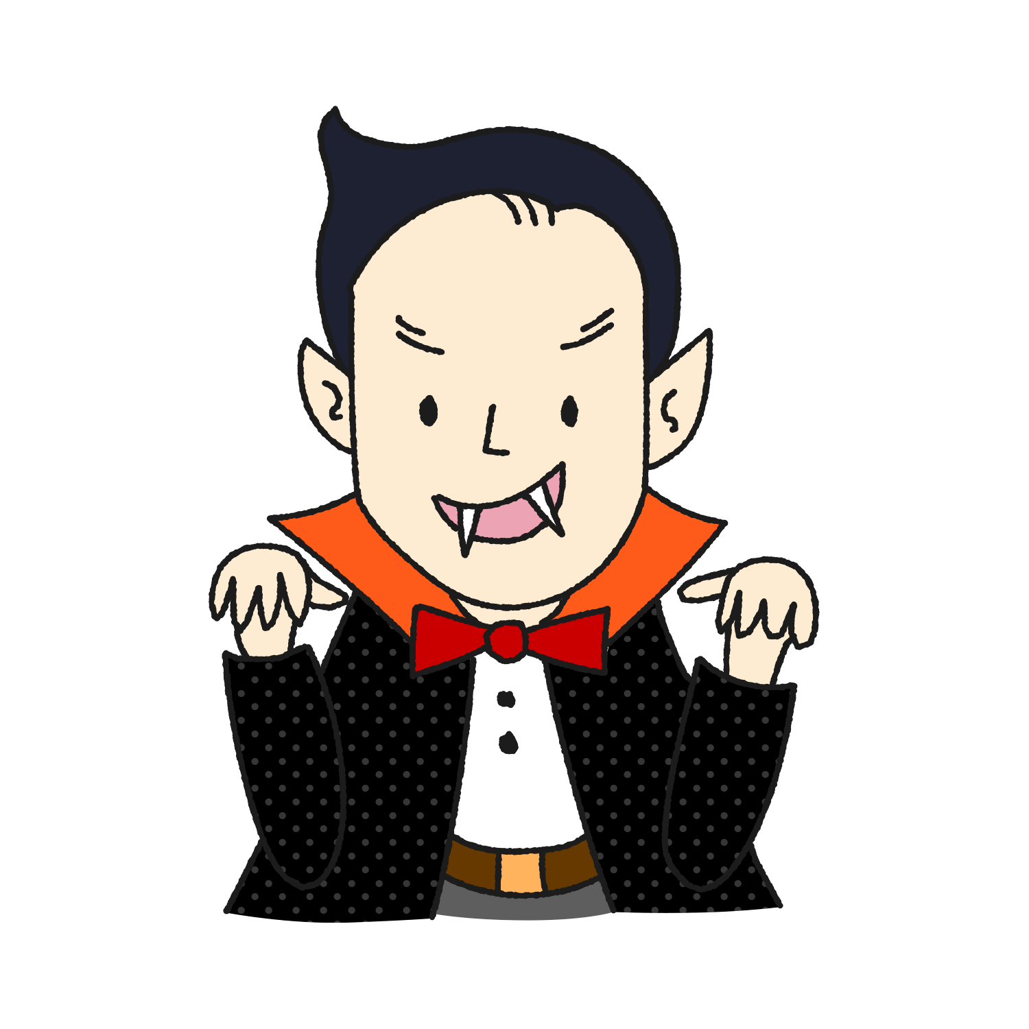ハロウィン ドラキュラ イラスト詳細 3位