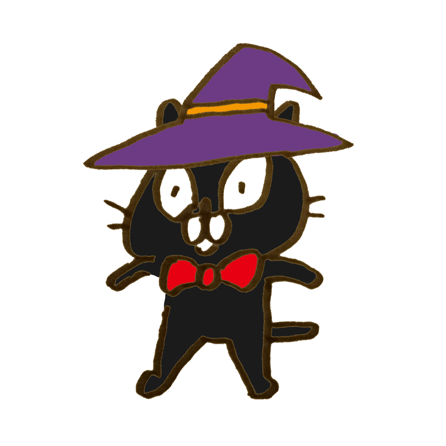 ハロウィン 猫 イラスト かわいい詳細 3位