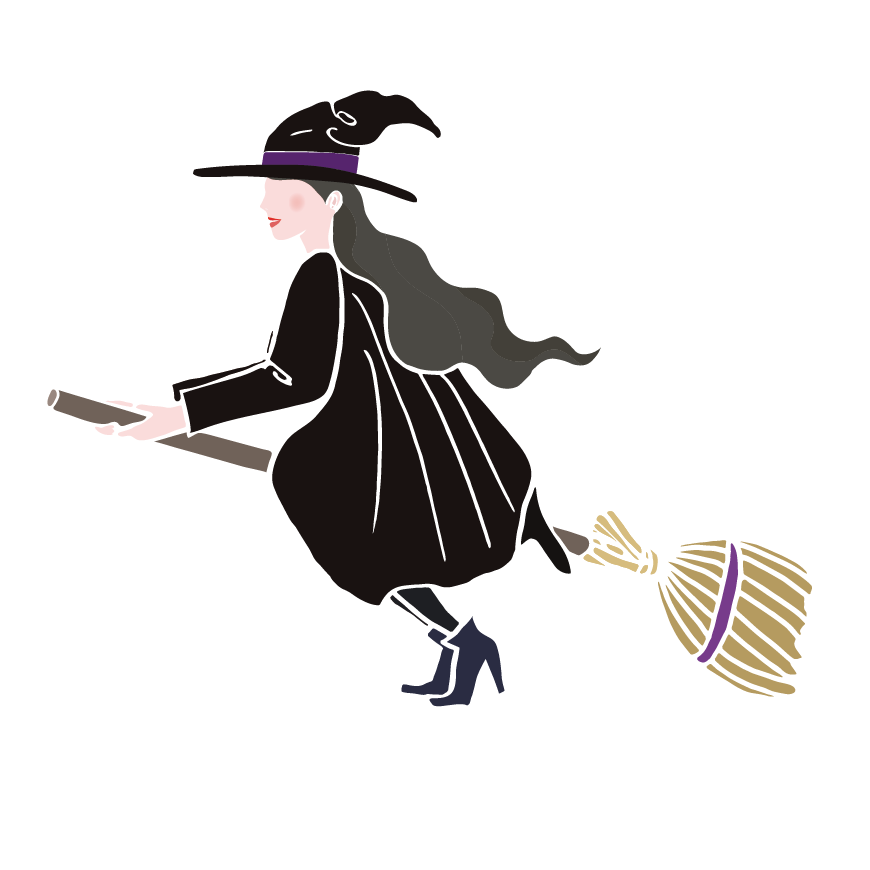 ハロウィン 魔女 イラスト詳細 13位