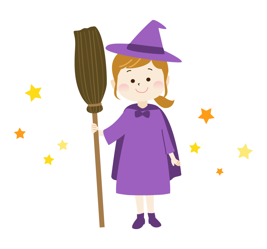 ハロウィン 魔女 イラスト詳細 7位