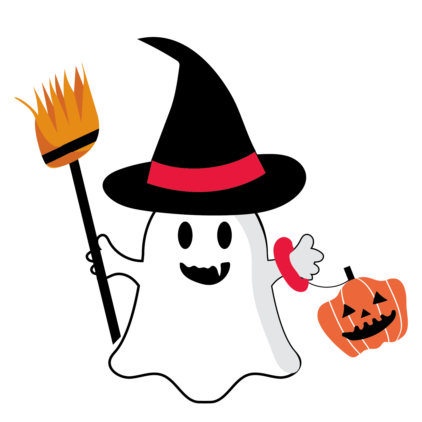 ハロウィーン お化け イラスト詳細 3位