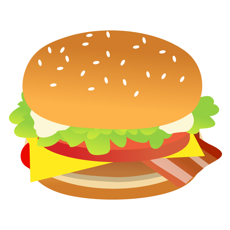 ハンバーガー イラスト詳細 7位