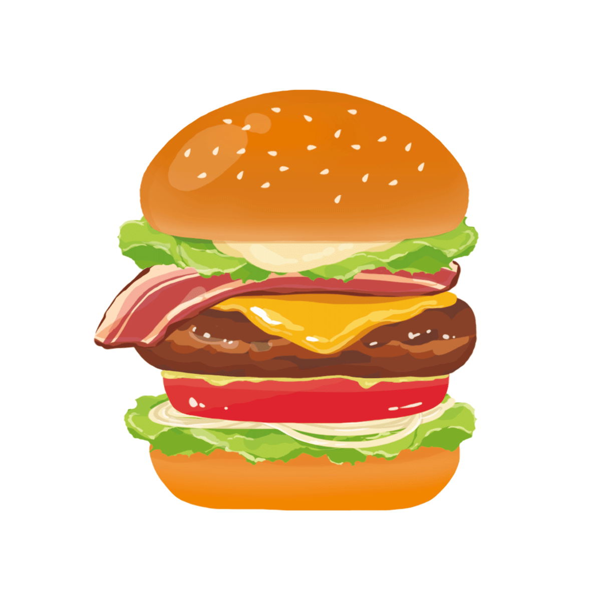 ハンバーガー イラスト詳細 2位
