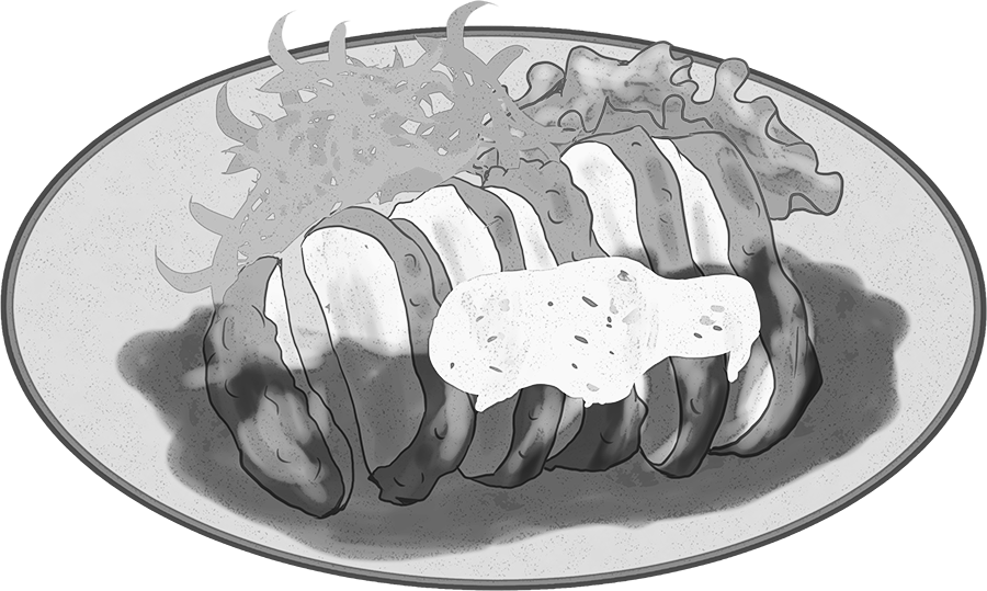 ハンバーガー イラスト 白黒詳細 13位