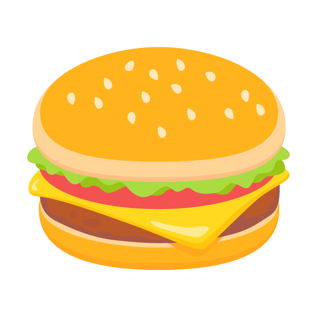 ハンバーガー フリー 素材詳細 2位