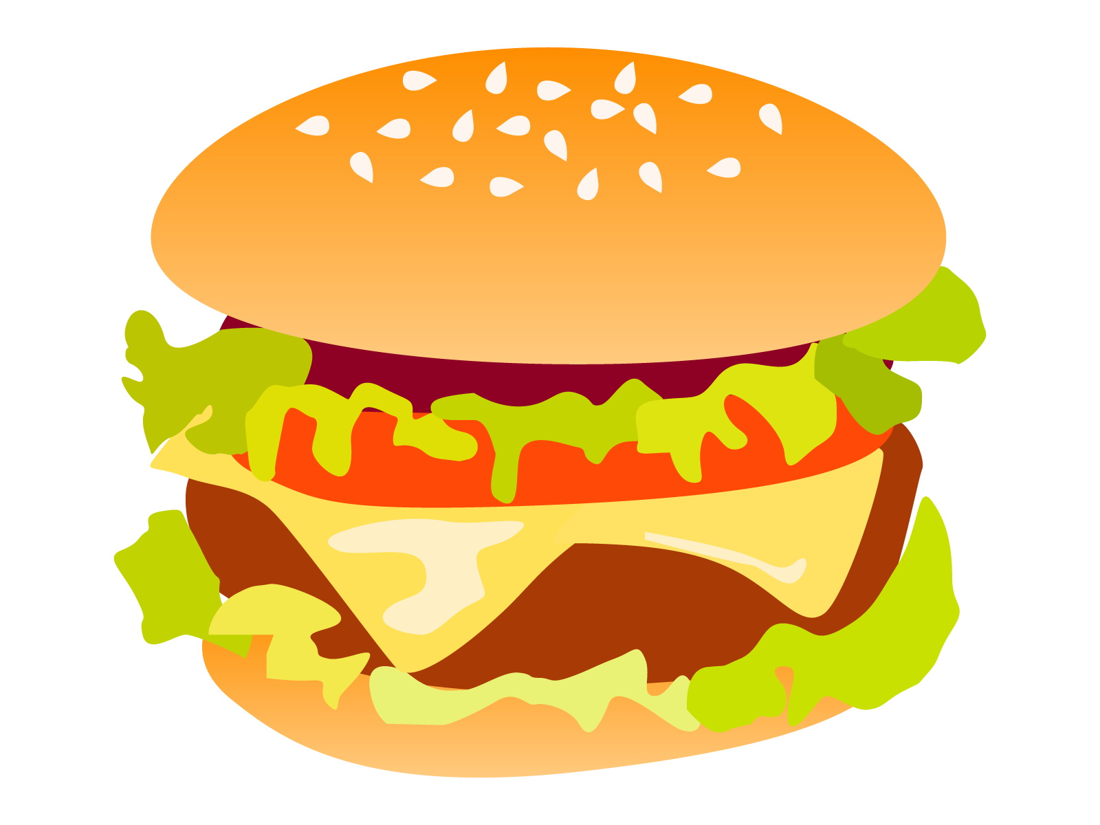 ハンバーガー フリー 素材詳細 5位