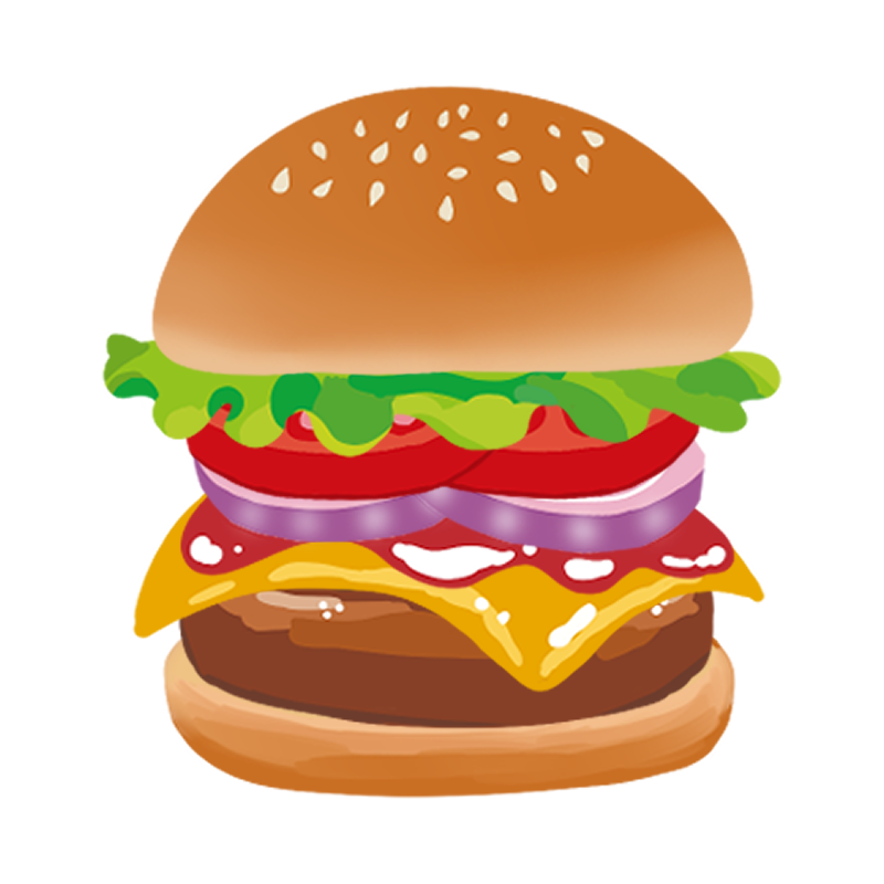 ハンバーガー フリー 素材詳細 8位