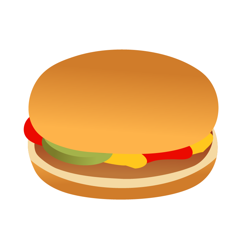 ハンバーガー 絵詳細 3位