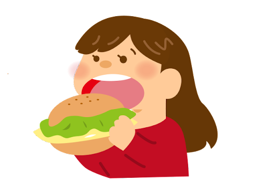 ハンバーガー 食べる イラスト詳細 10位