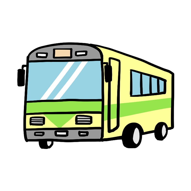 バス イラスト 無料詳細 7位