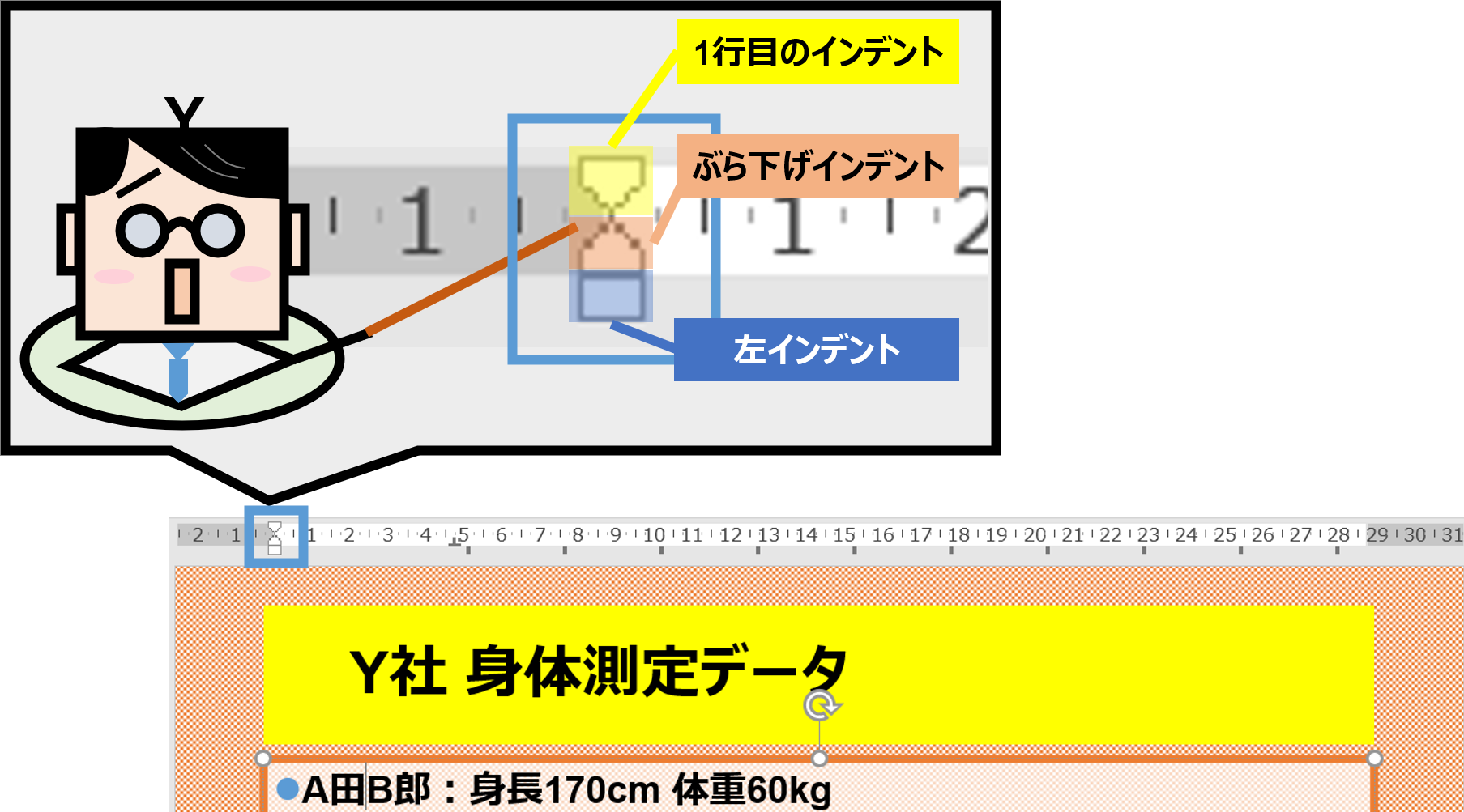 パワーポイント ルーラー 角度詳細 7位