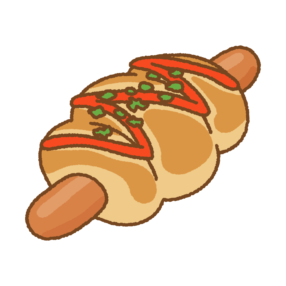 パン イラスト 無料詳細 9位