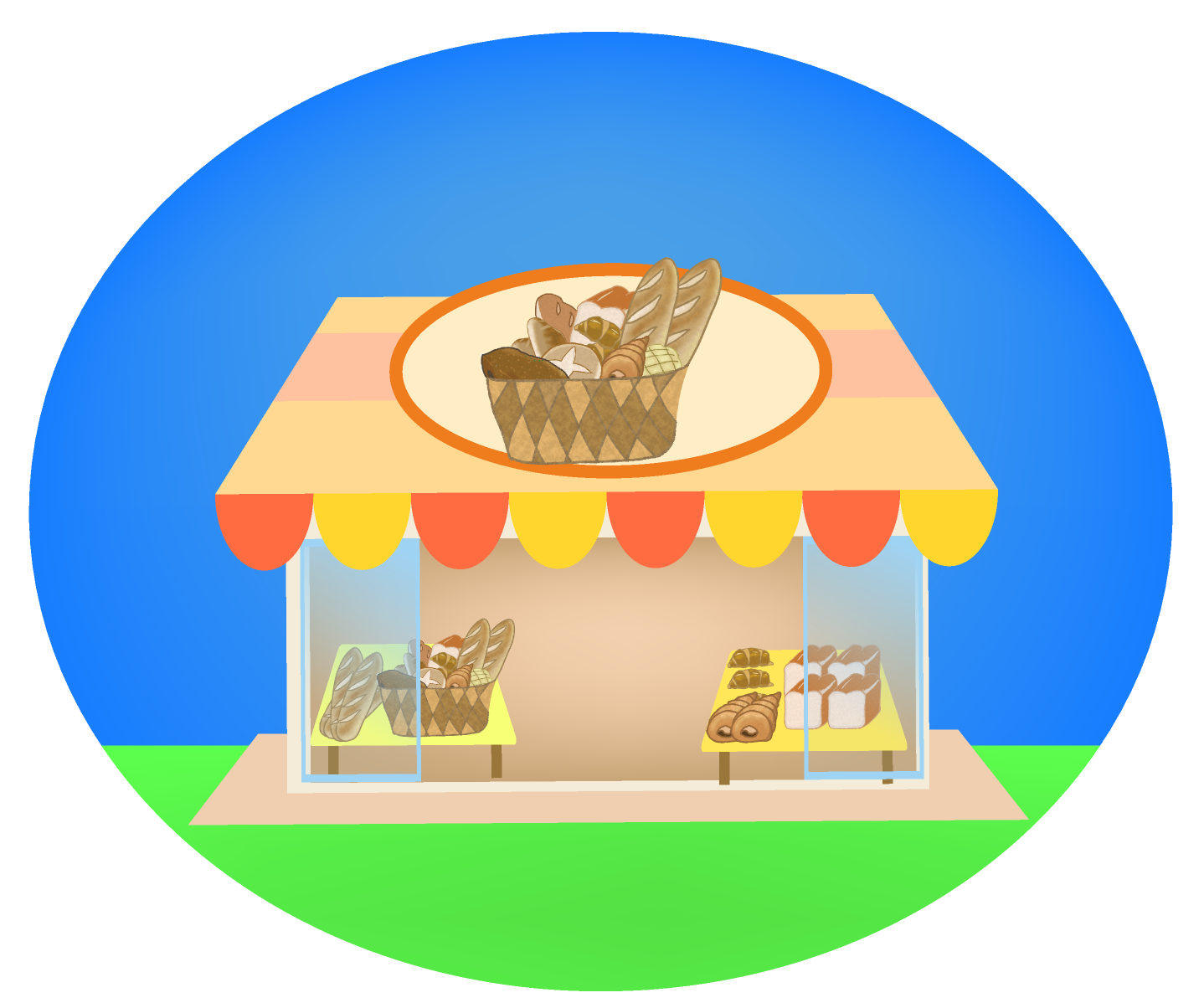 パン 屋 イラスト詳細 5位