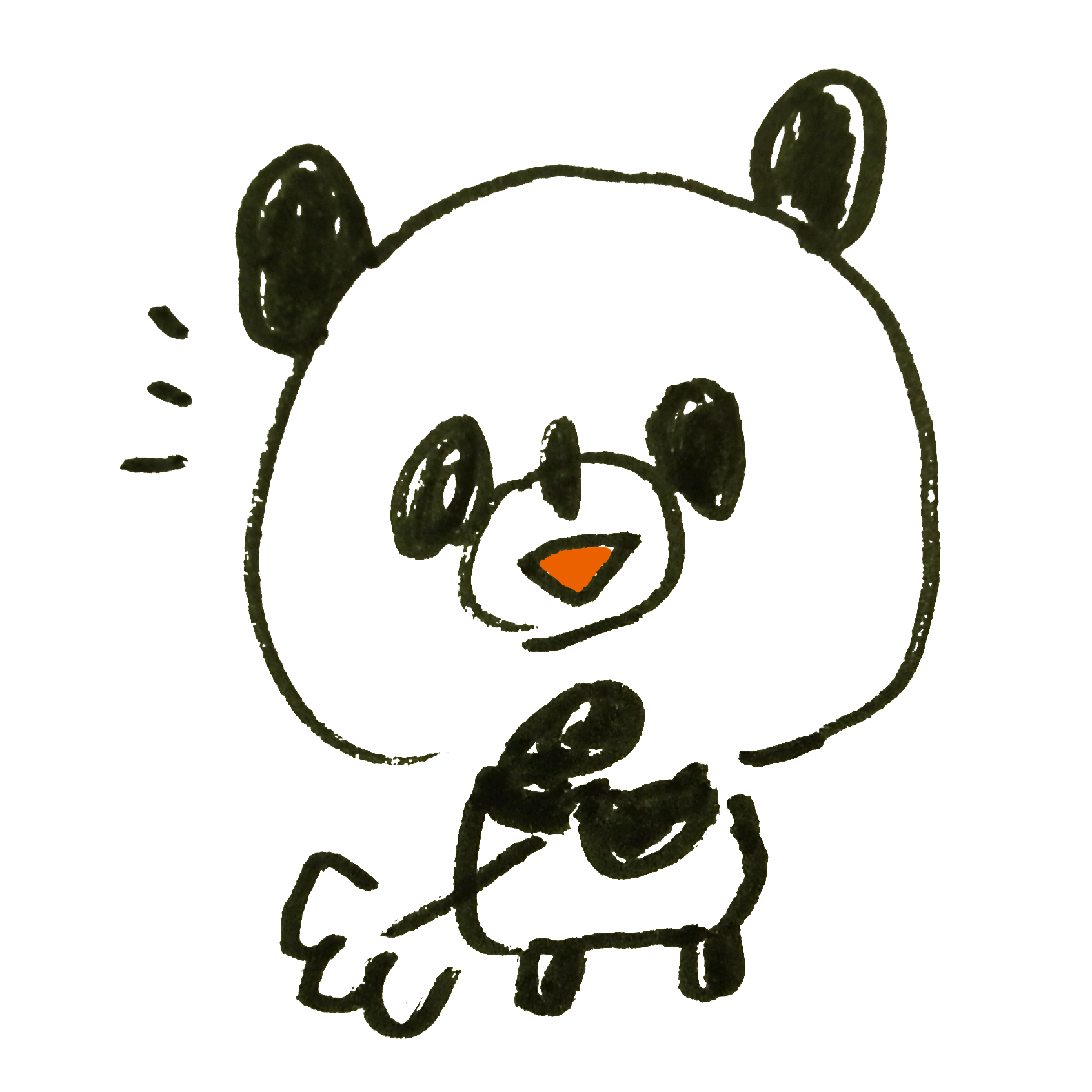 パンダ イラスト かわいい 手書き詳細 5位