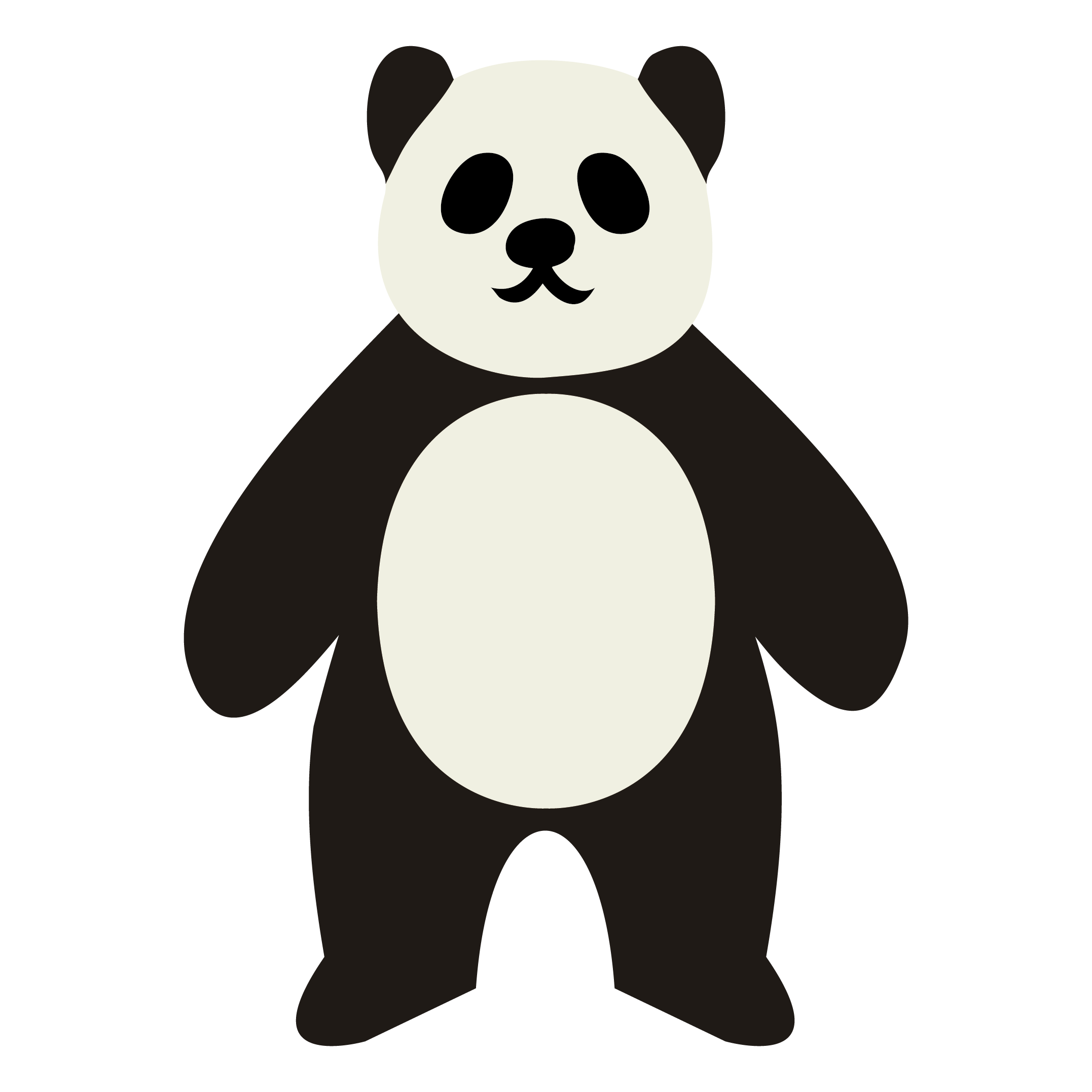 パンダ イラスト 無料 かわいい詳細 8位