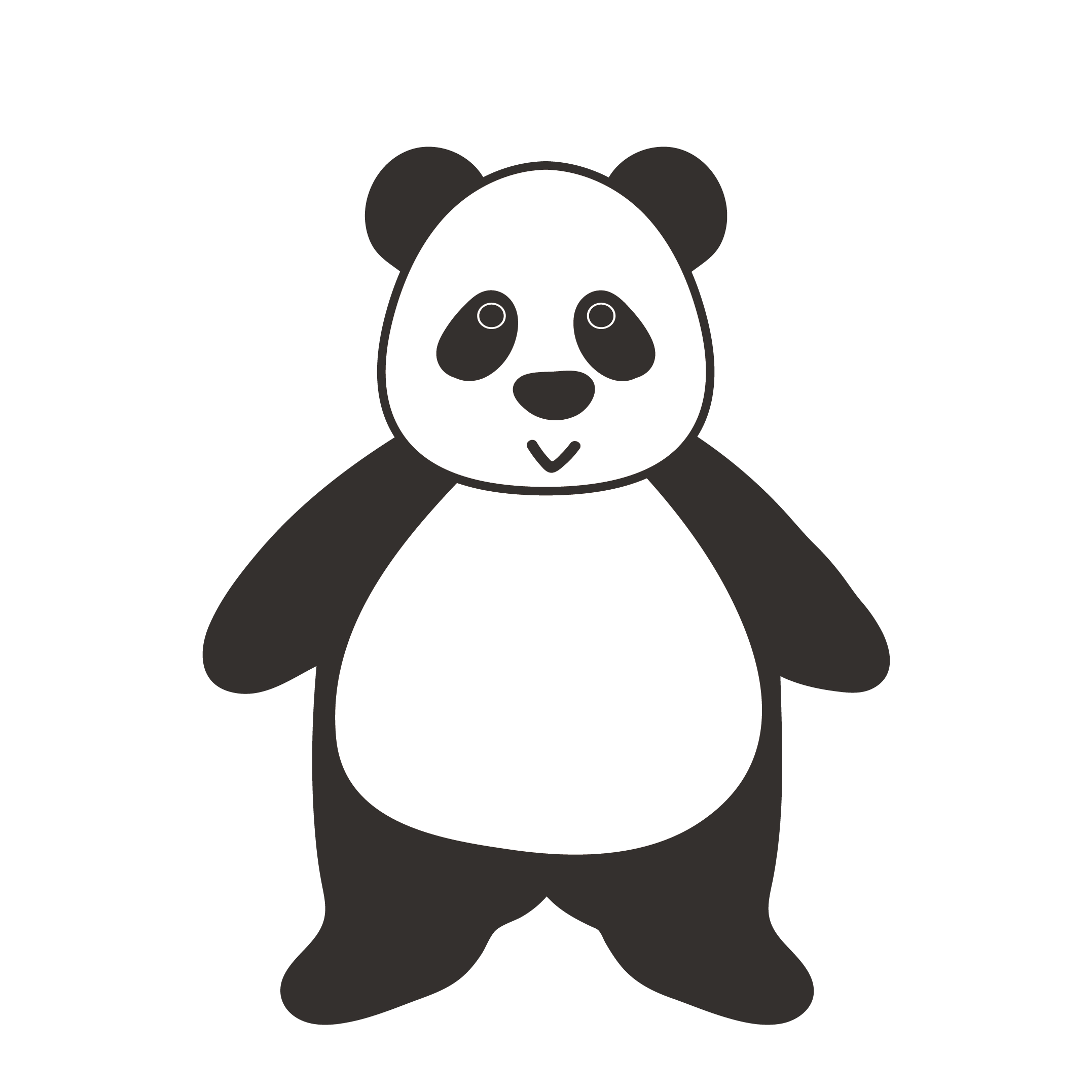 パンダ フリー イラスト詳細 6位