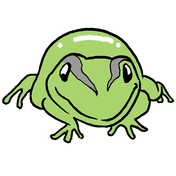 ヒキガエル イラスト詳細 3位