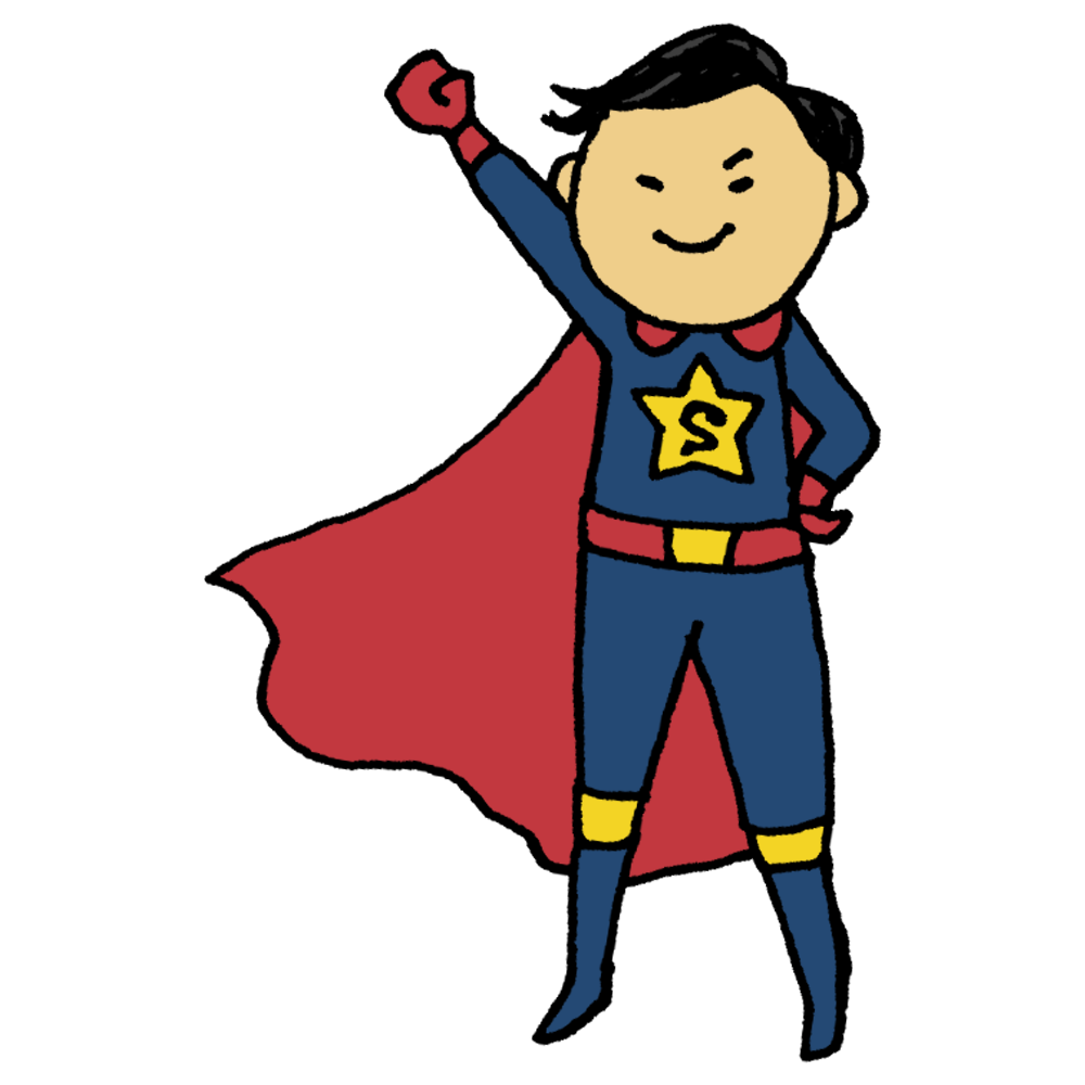 ヒーロー イラスト フリー詳細 2位
