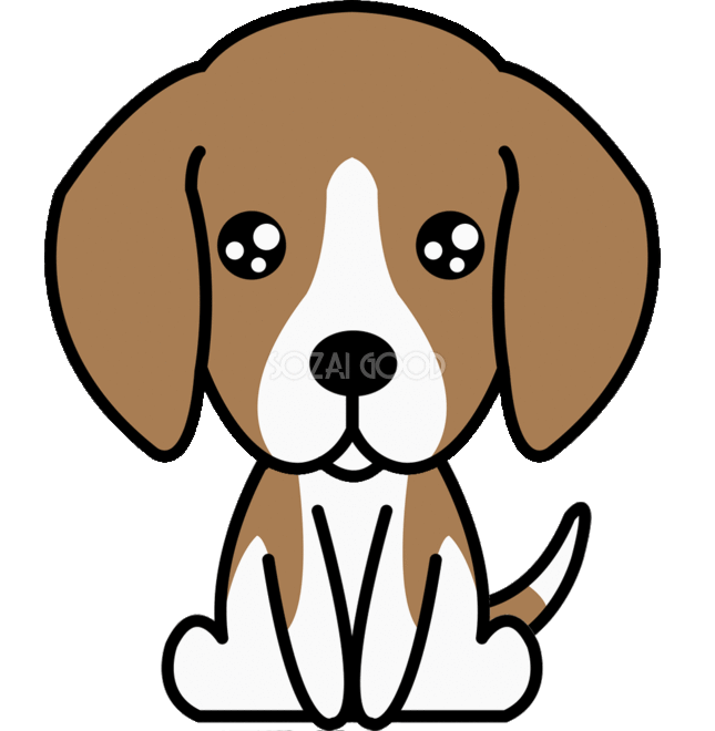 ビーグル 犬 イラスト詳細 3位