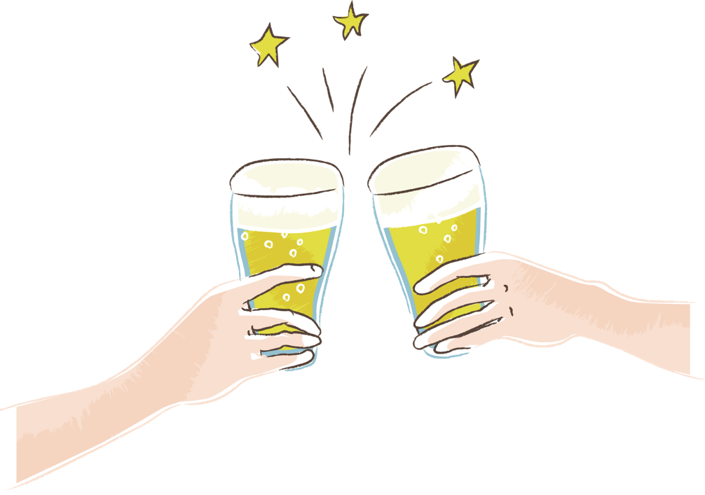 ビール 乾杯 イラスト詳細 9位