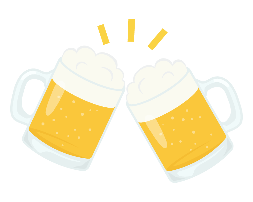ビール 乾杯 イラスト詳細 10位