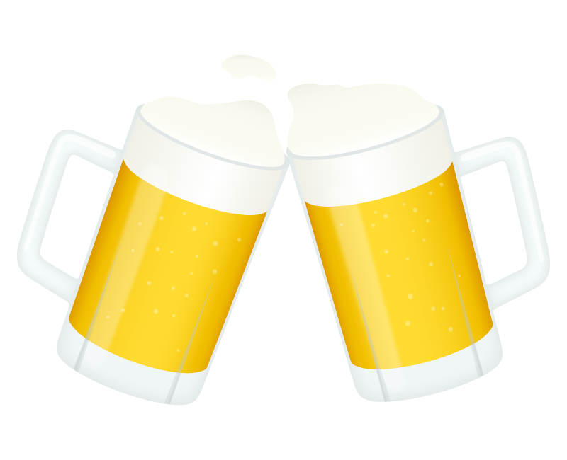 ビール 乾杯 イラスト詳細 6位