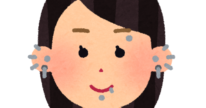 ピアス イラスト フリー詳細 3位