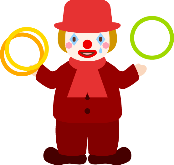 ピエロ イラスト かわいい詳細 3位