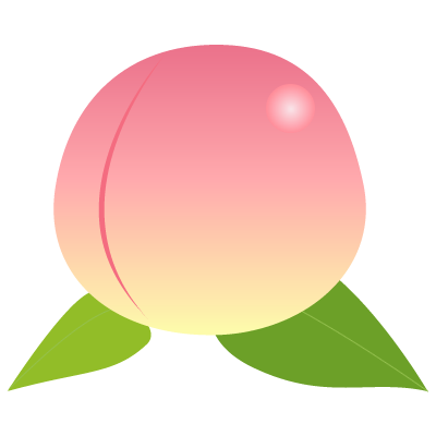 ピーチ イラスト 簡単詳細 2位