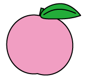 ピーチ イラスト 簡単詳細 7位