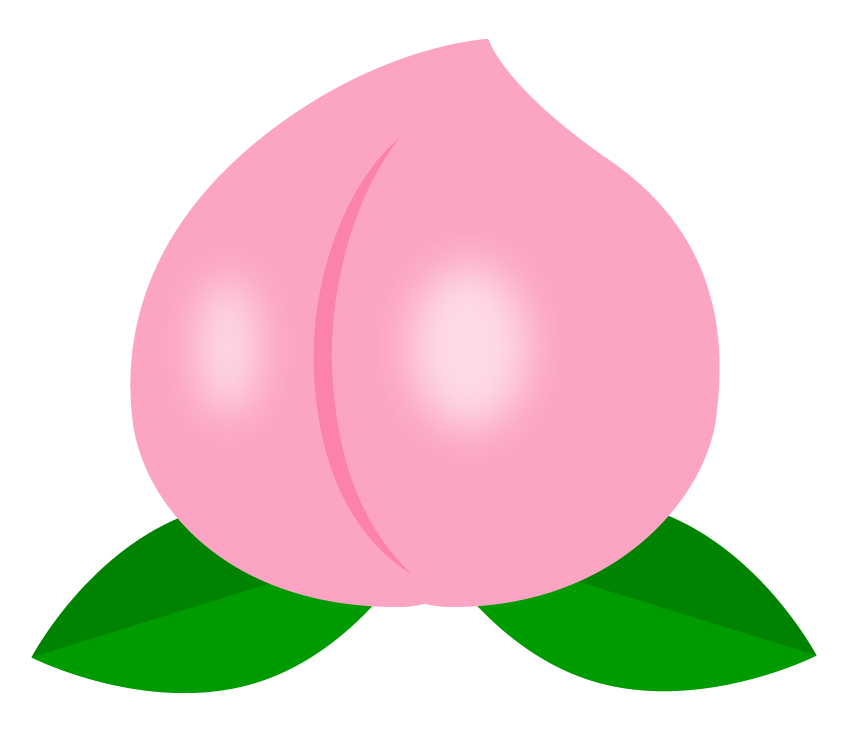 ピーチ イラスト 簡単詳細 9位