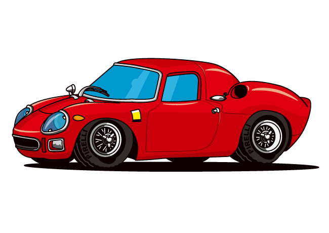 フェラーリ イラスト詳細 2位
