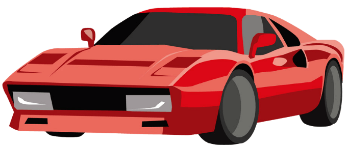フェラーリ イラスト詳細 4位