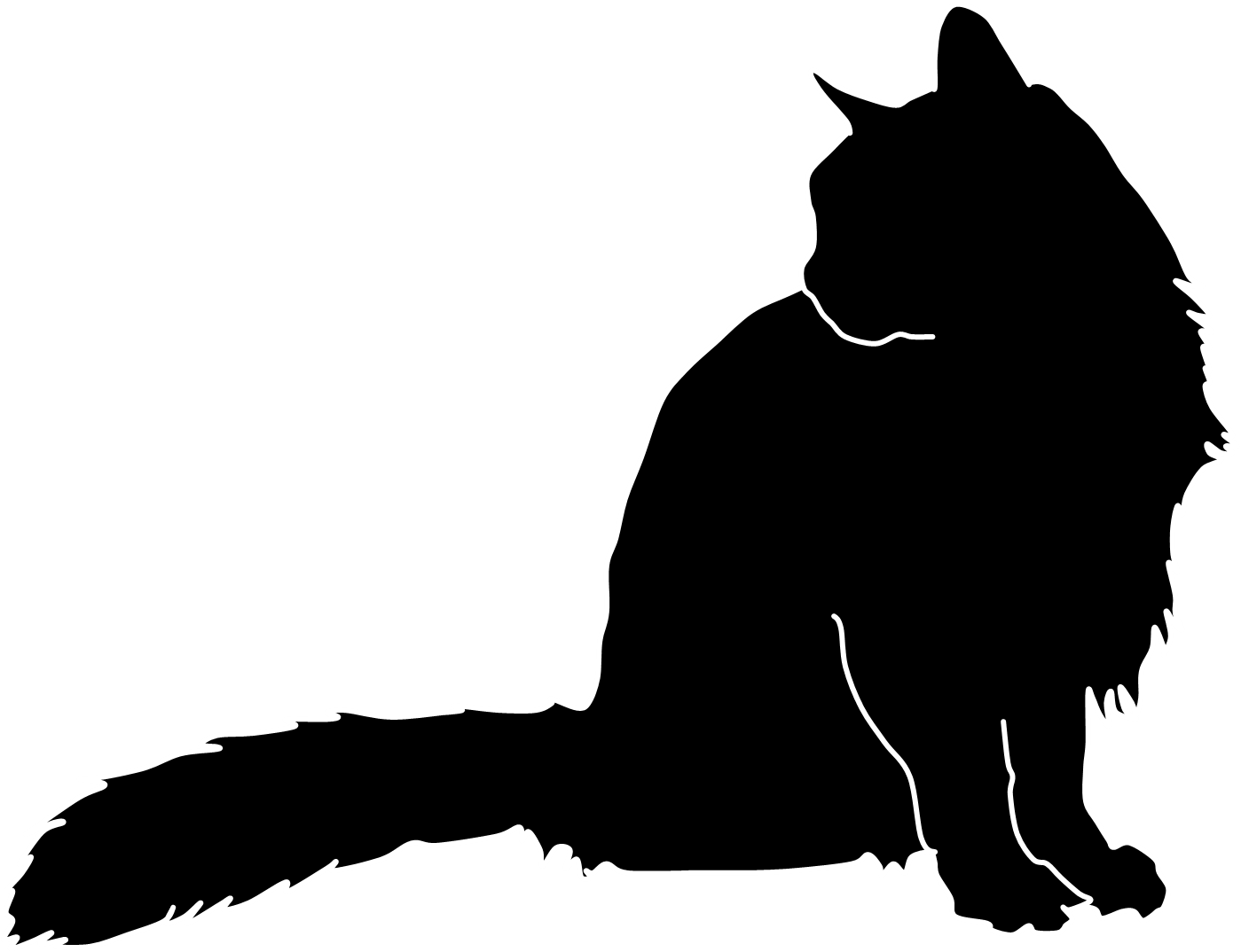 フリー 猫 シルエット詳細 4位