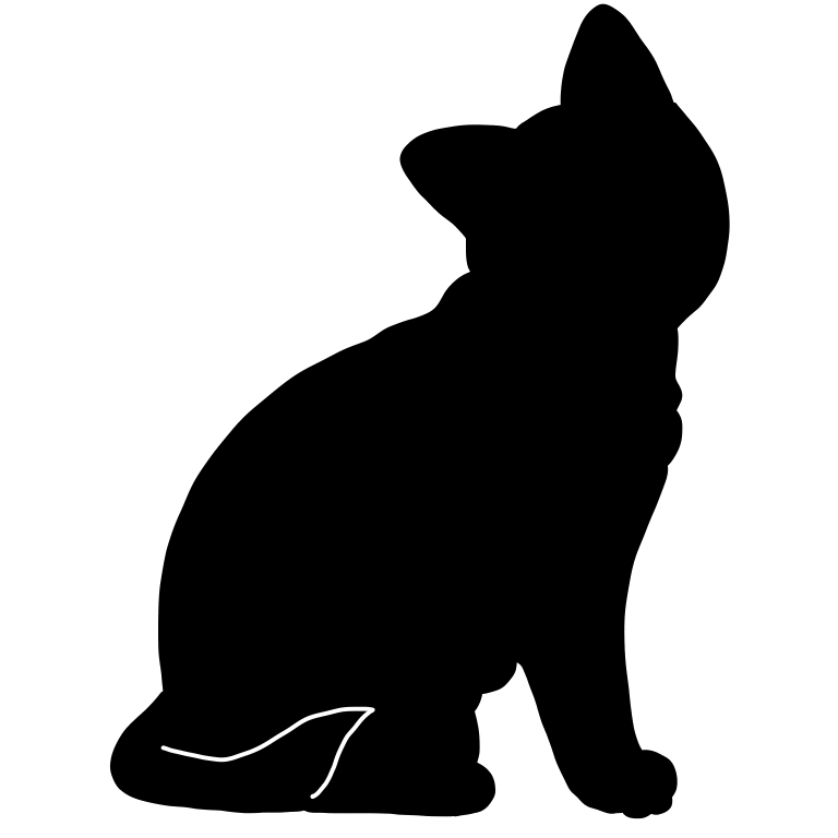 フリー 猫 シルエット詳細 6位