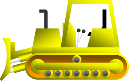 ブルドーザー イラスト詳細 6位